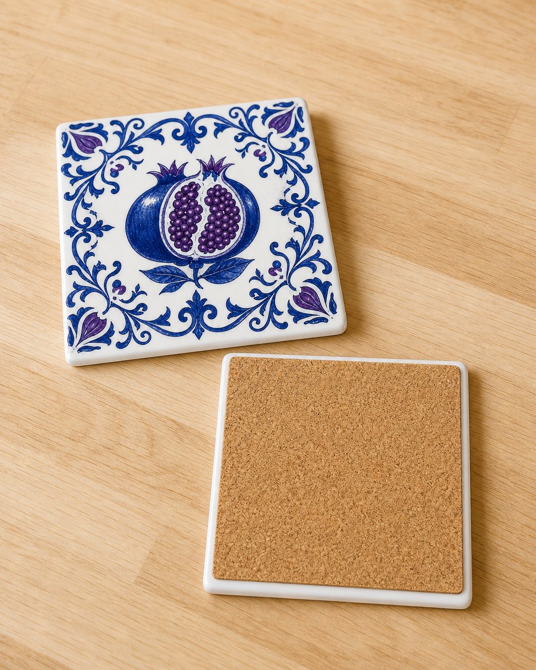 Pomegranate Scroll Tile Trivet, image 4