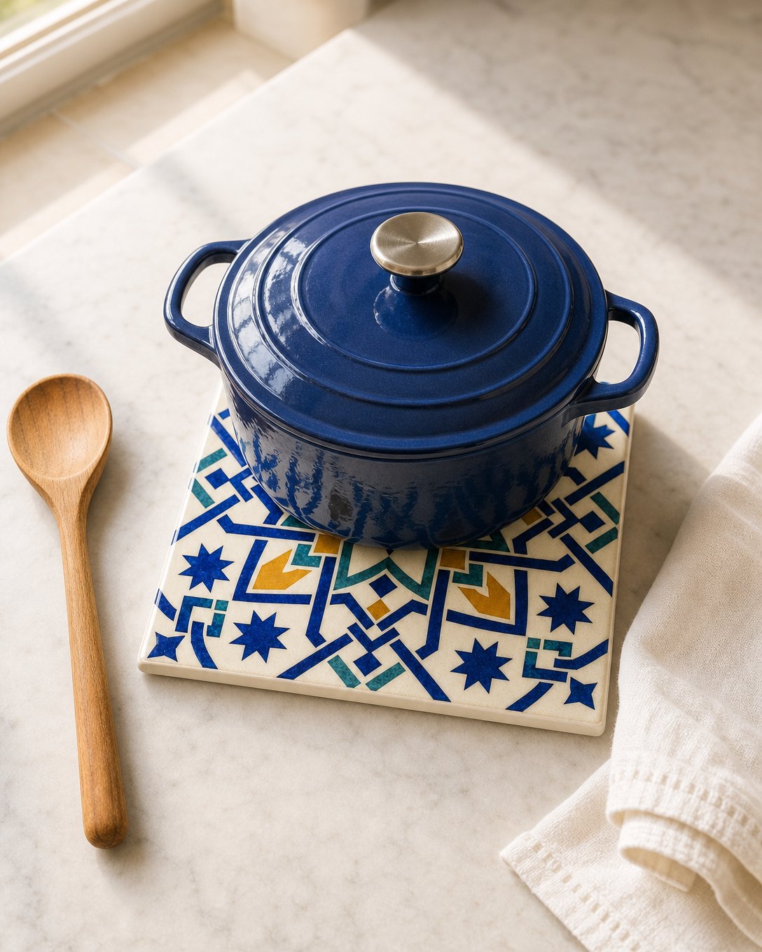 Alcazar Star Tile Trivet, image 5