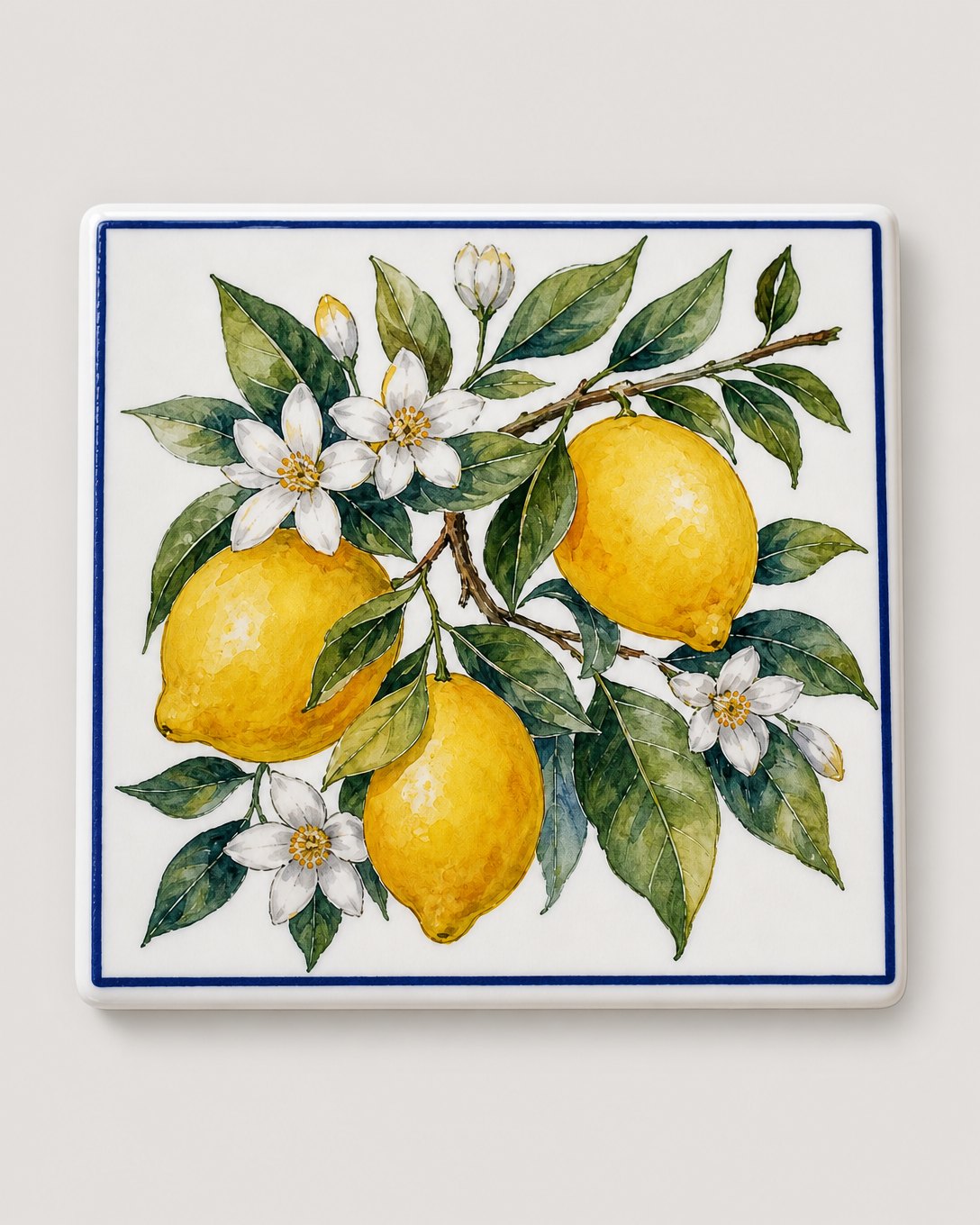 Lemon Blossom Tile Trivet, image 2