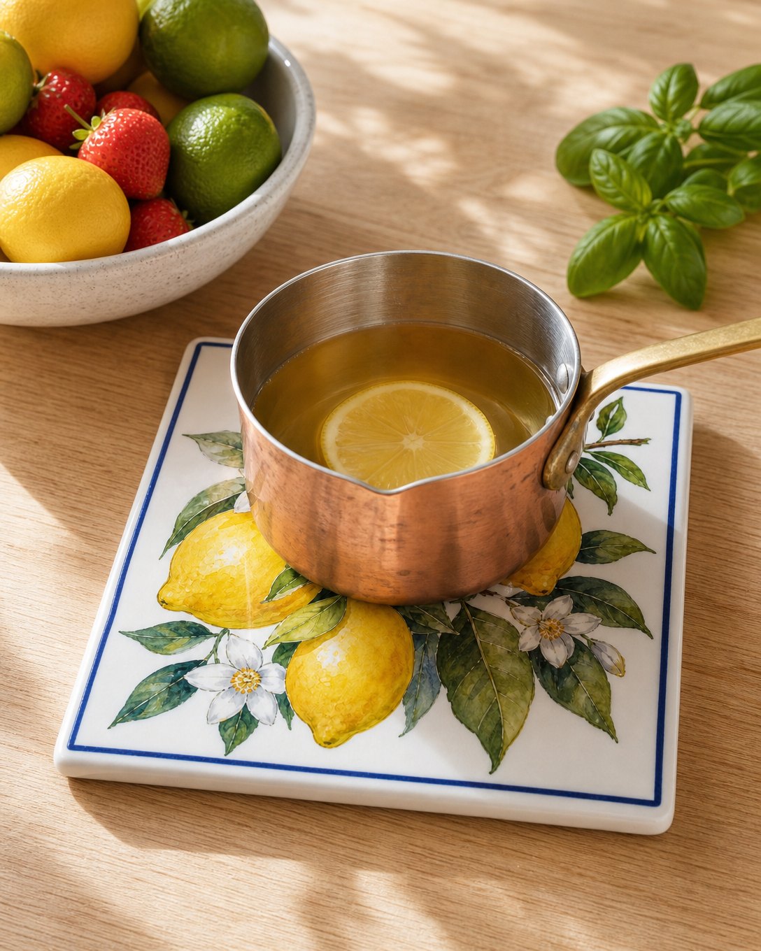Lemon Blossom Tile Trivet, image 5