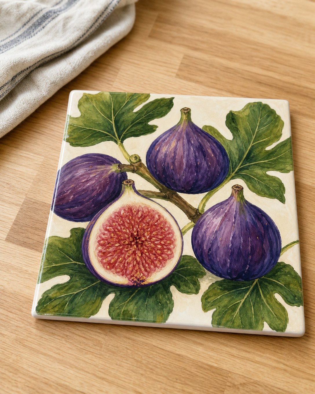 Split Fig Tile Trivet, image 1