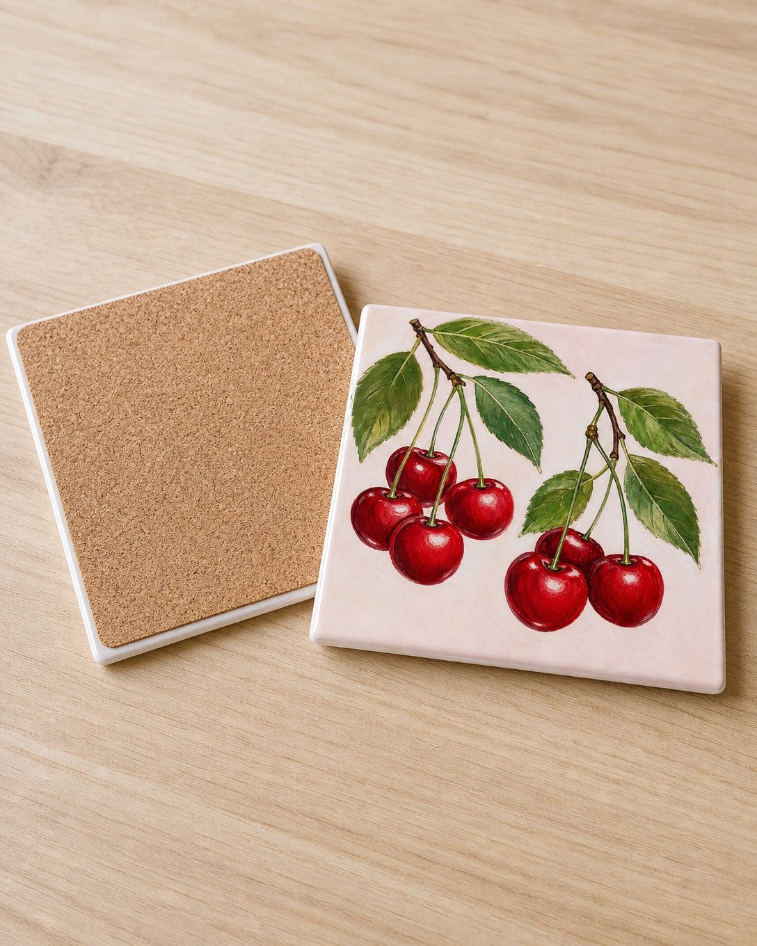 Cherry Pair Tile Trivet, image 4