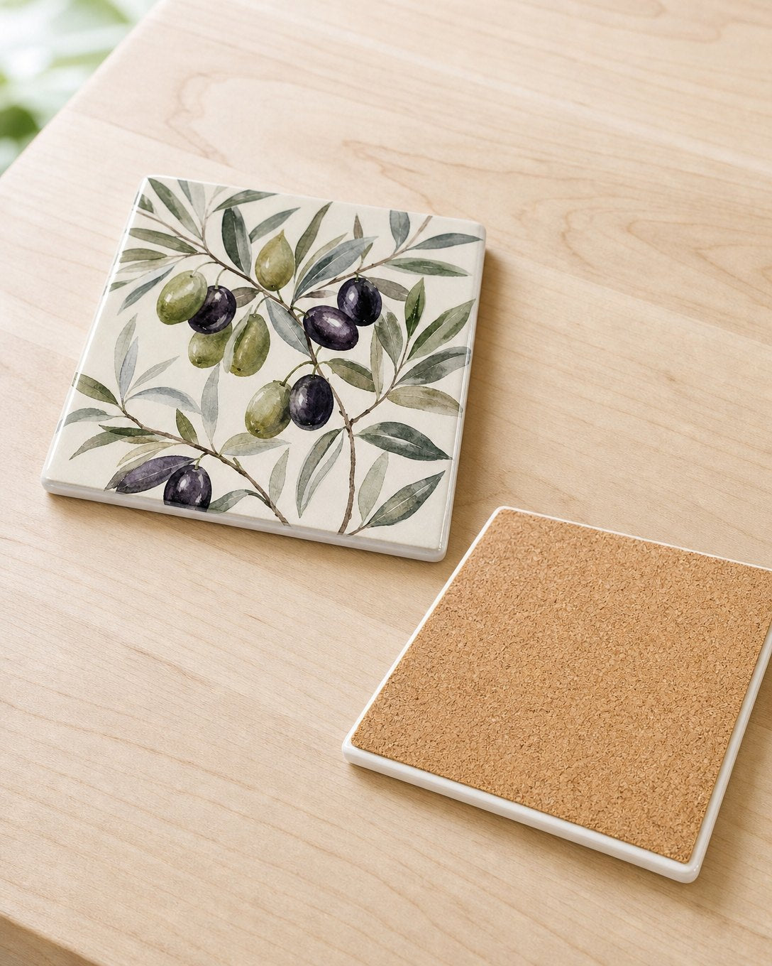 Olive Branch Tile Trivet, image 4