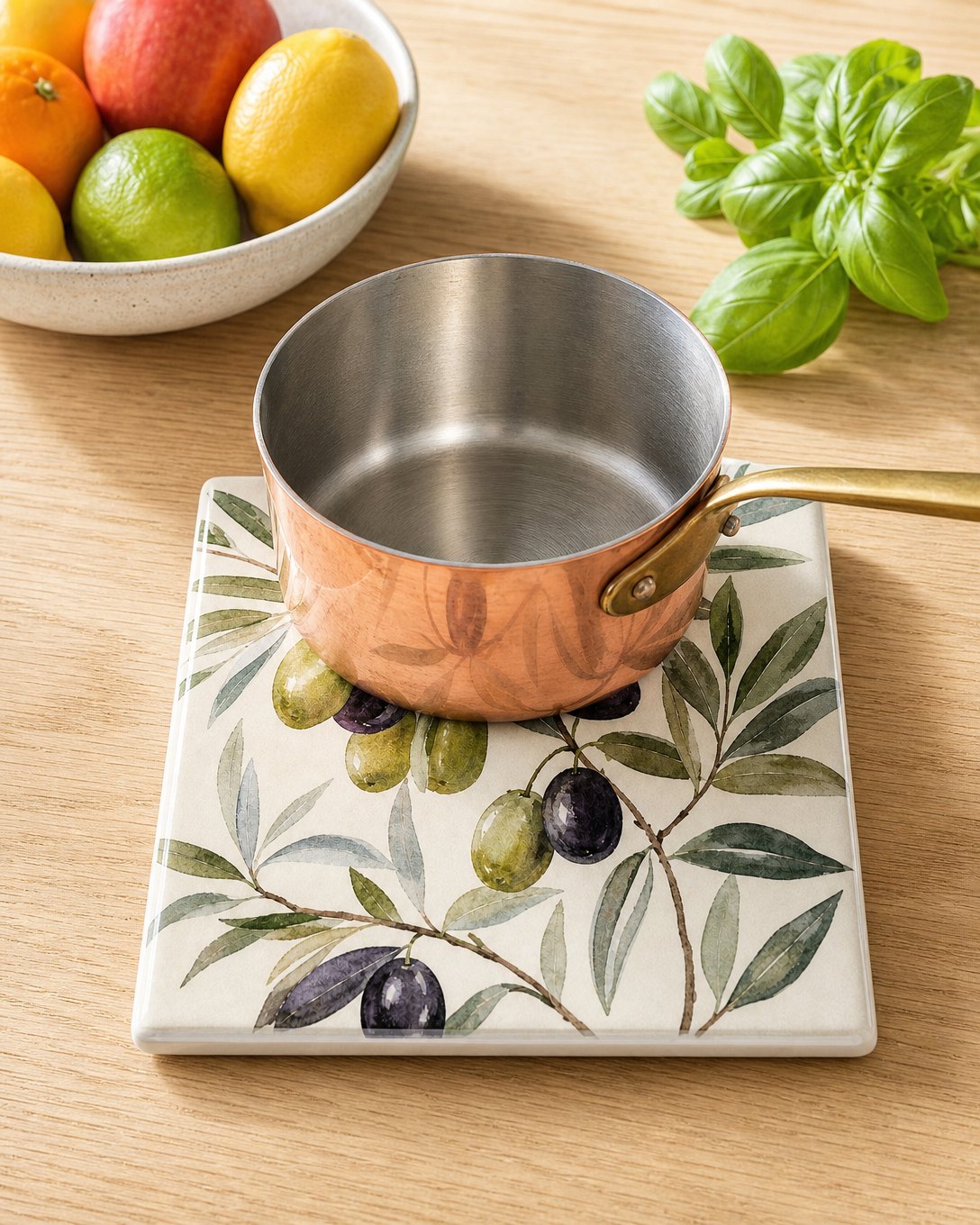 Olive Branch Tile Trivet, image 5