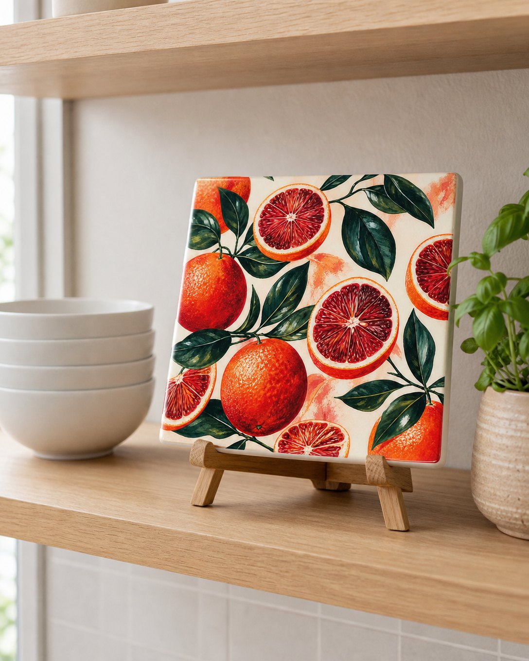 Blood Orange Tile Trivet, image 3