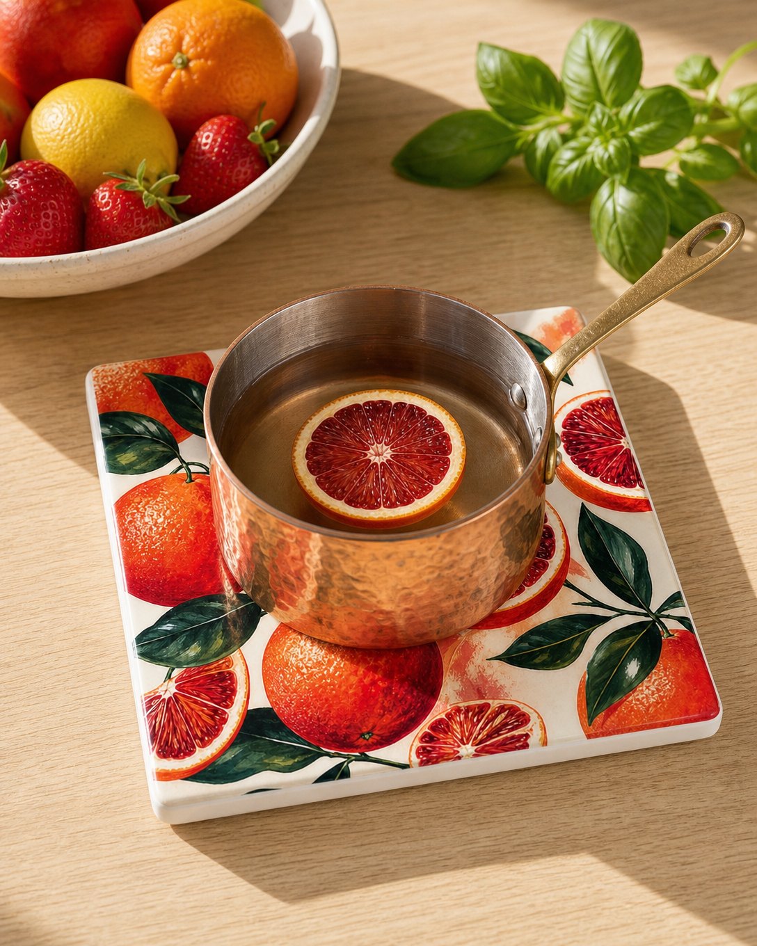 Blood Orange Tile Trivet, image 5
