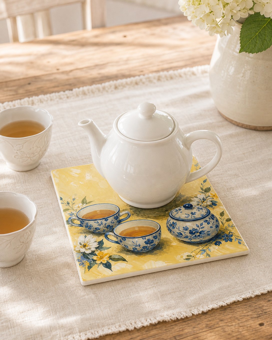 Blue Teatime Tile Trivet, image 5