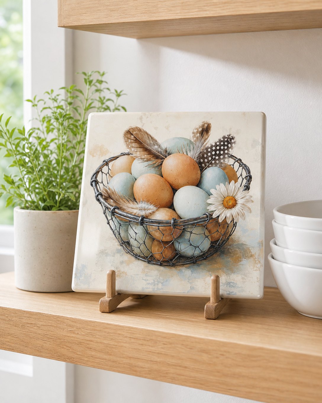 Egg Basket Tile Trivet, image 3