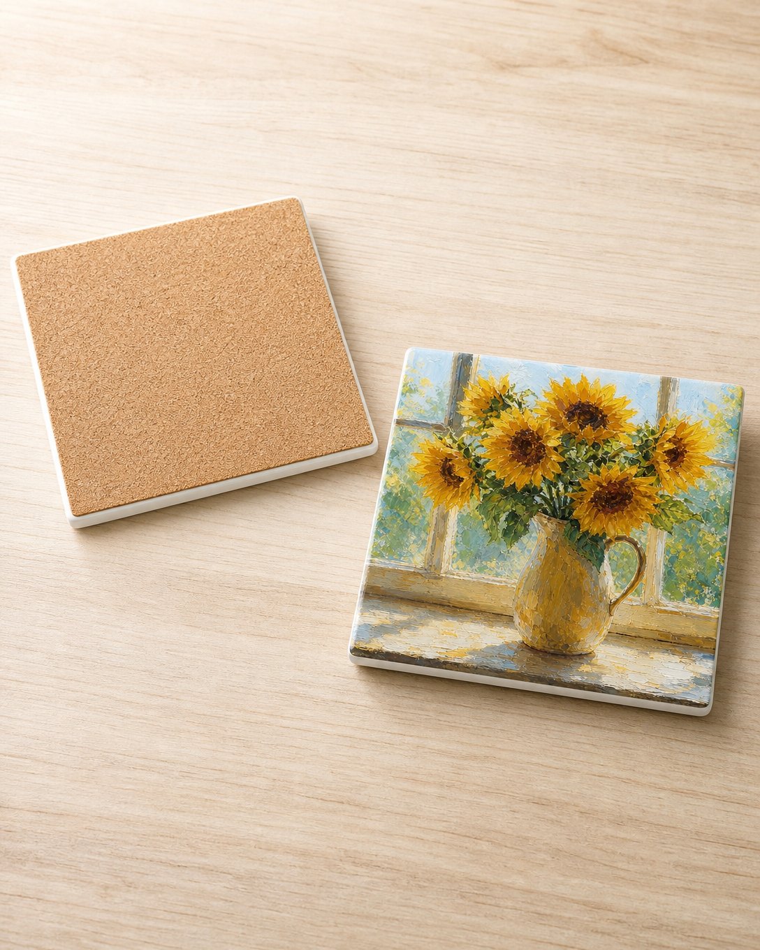 Sunflower Sill Tile Trivet, image 4