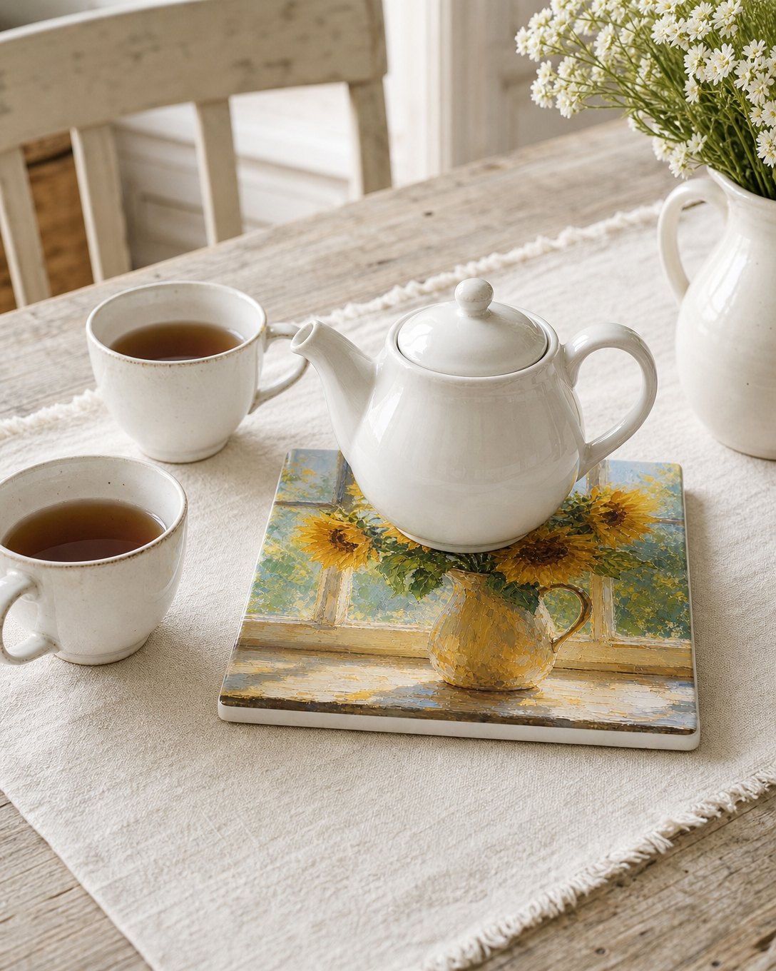 Sunflower Sill Tile Trivet, image 5